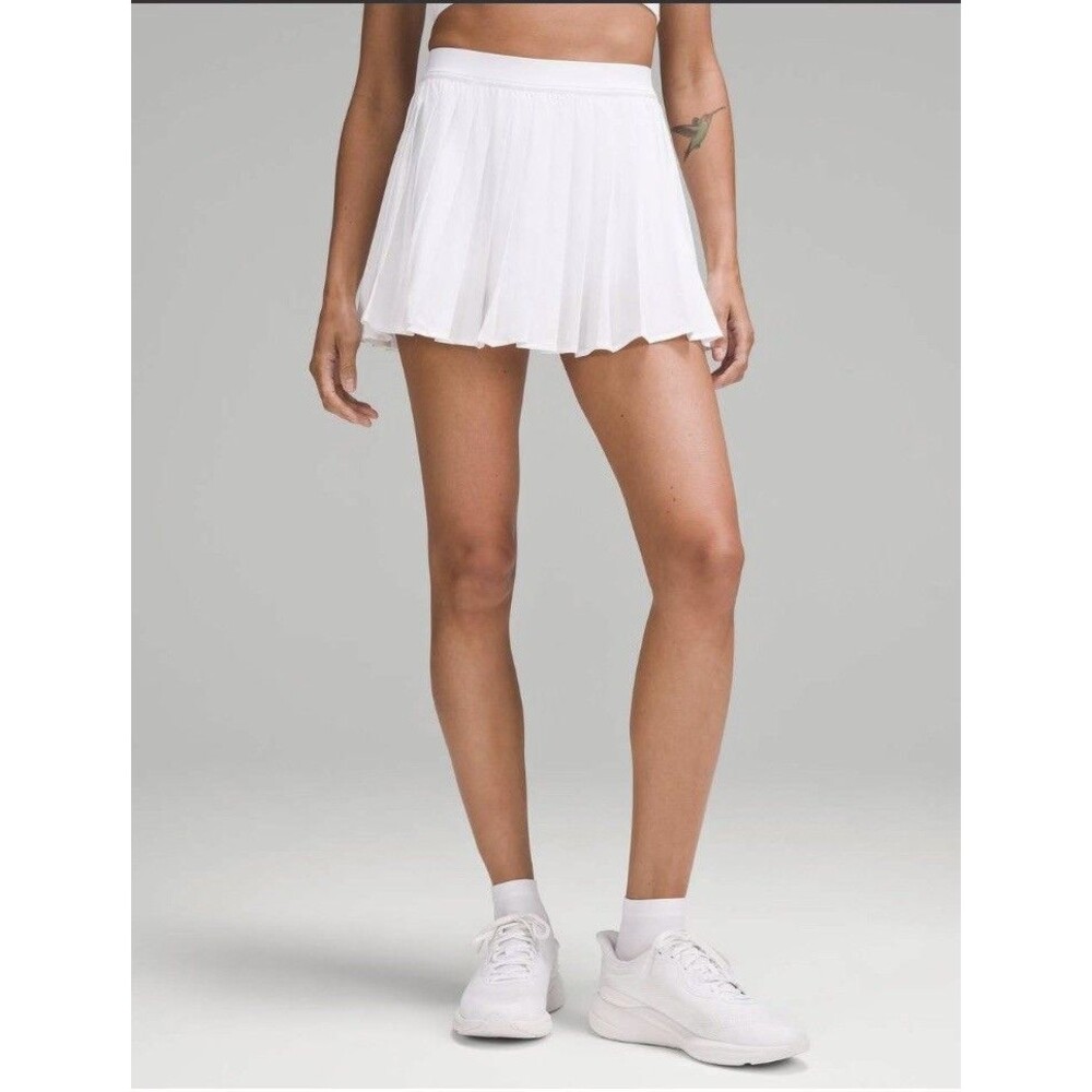 LULULEMON Women’s High-rise Pleated Tennis Skirt 0 GUC Built In Shorts Skort